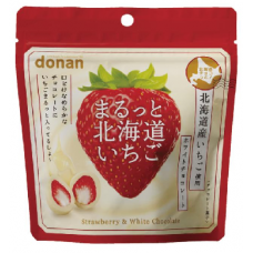 Donan brand White chocolaty covered dried strawberry