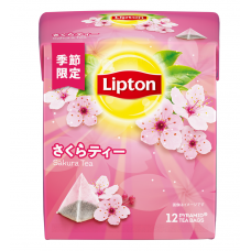 Lipton Brand Sakura Flavoured Black Tea Bags 