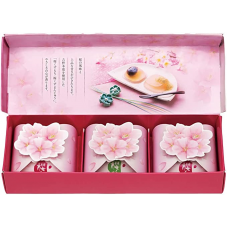 Kawachisurugaya Brand Sakura Flavoured Japanese Traditional Kuzu Starch  Jelly With Soy Bean Flour & Sweetened Soy Bean Paste